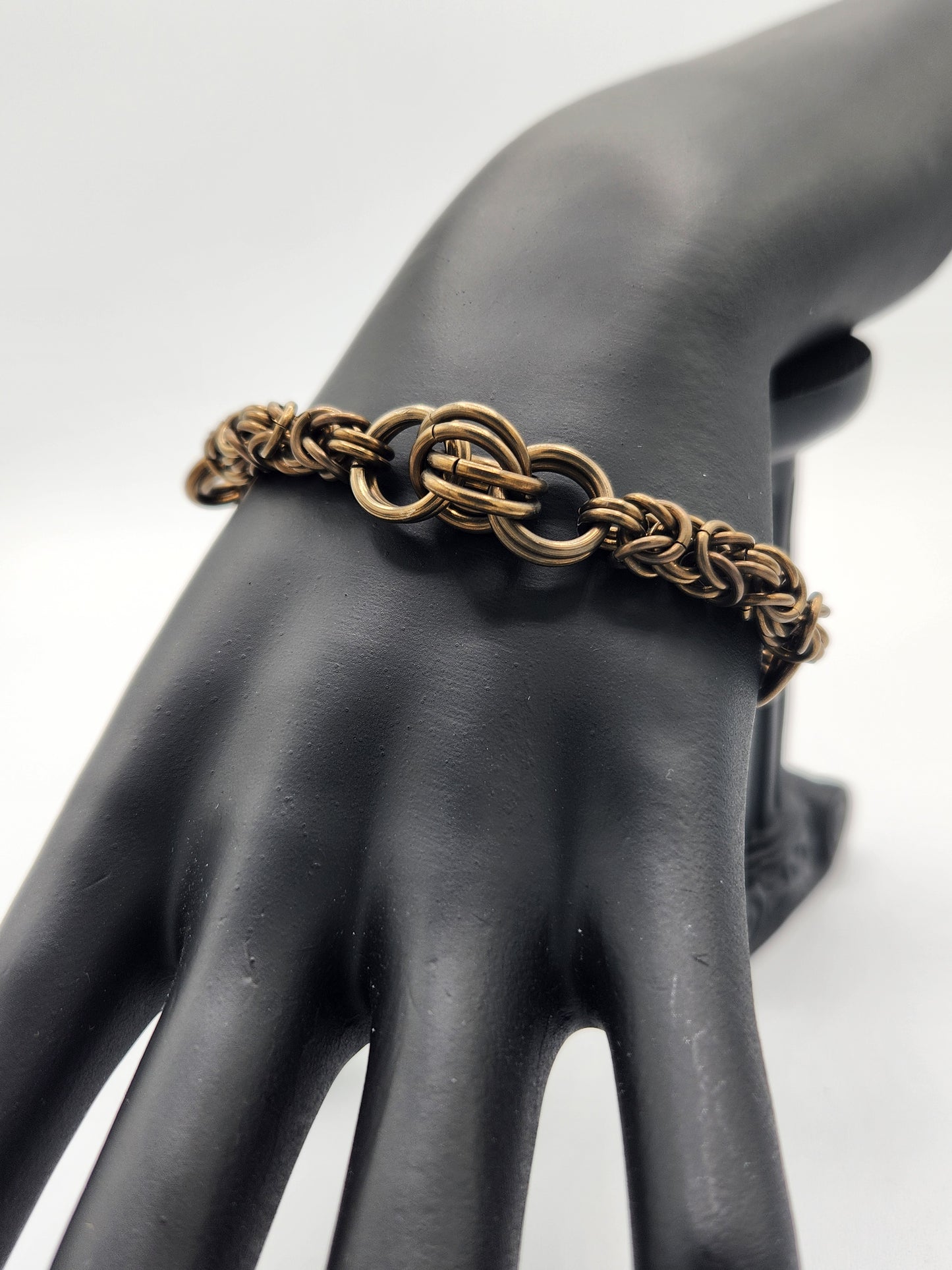 Bronze Titanium Bracelet with a Center Twist