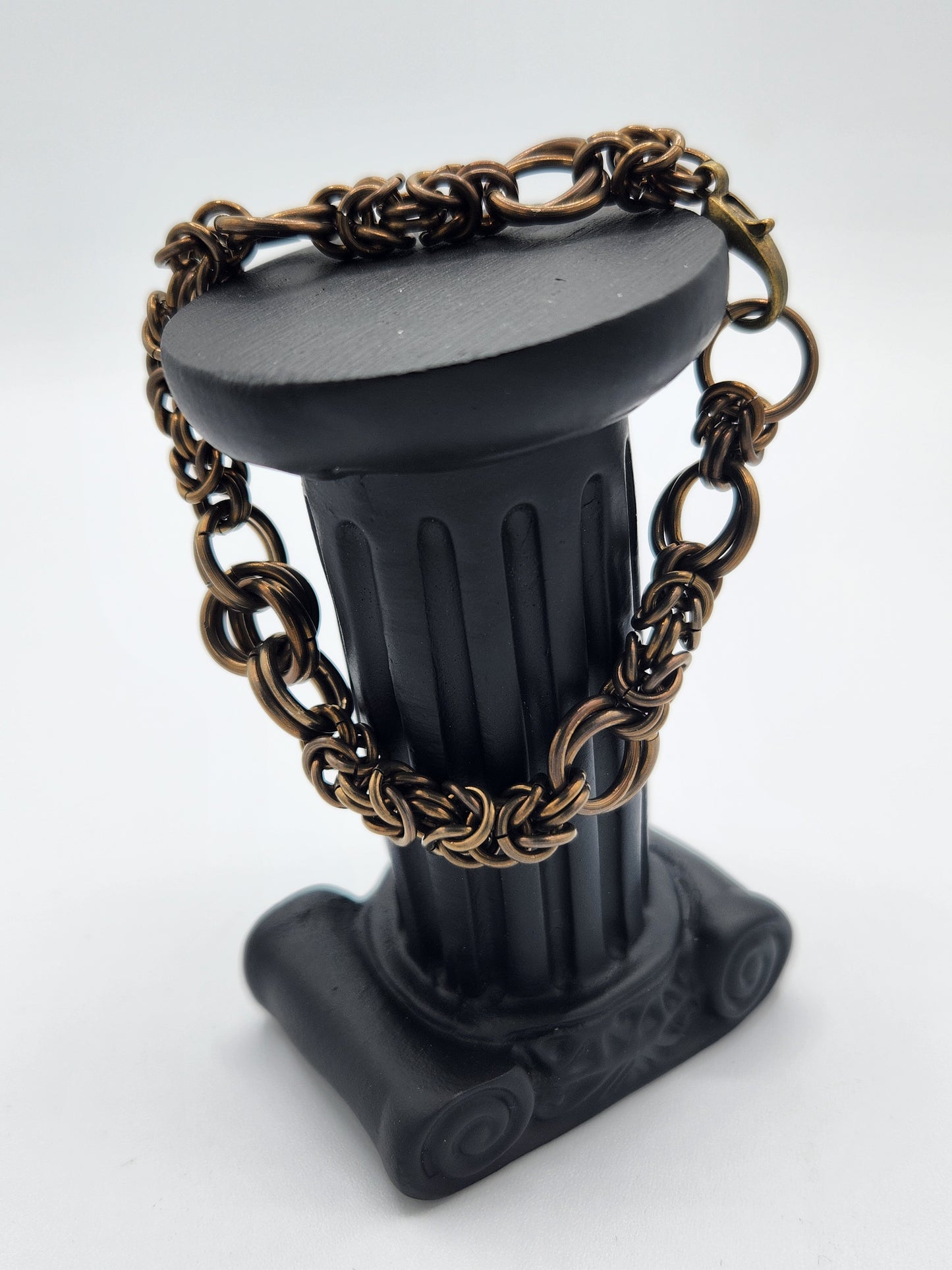 Bronze Titanium Bracelet with a Center Twist