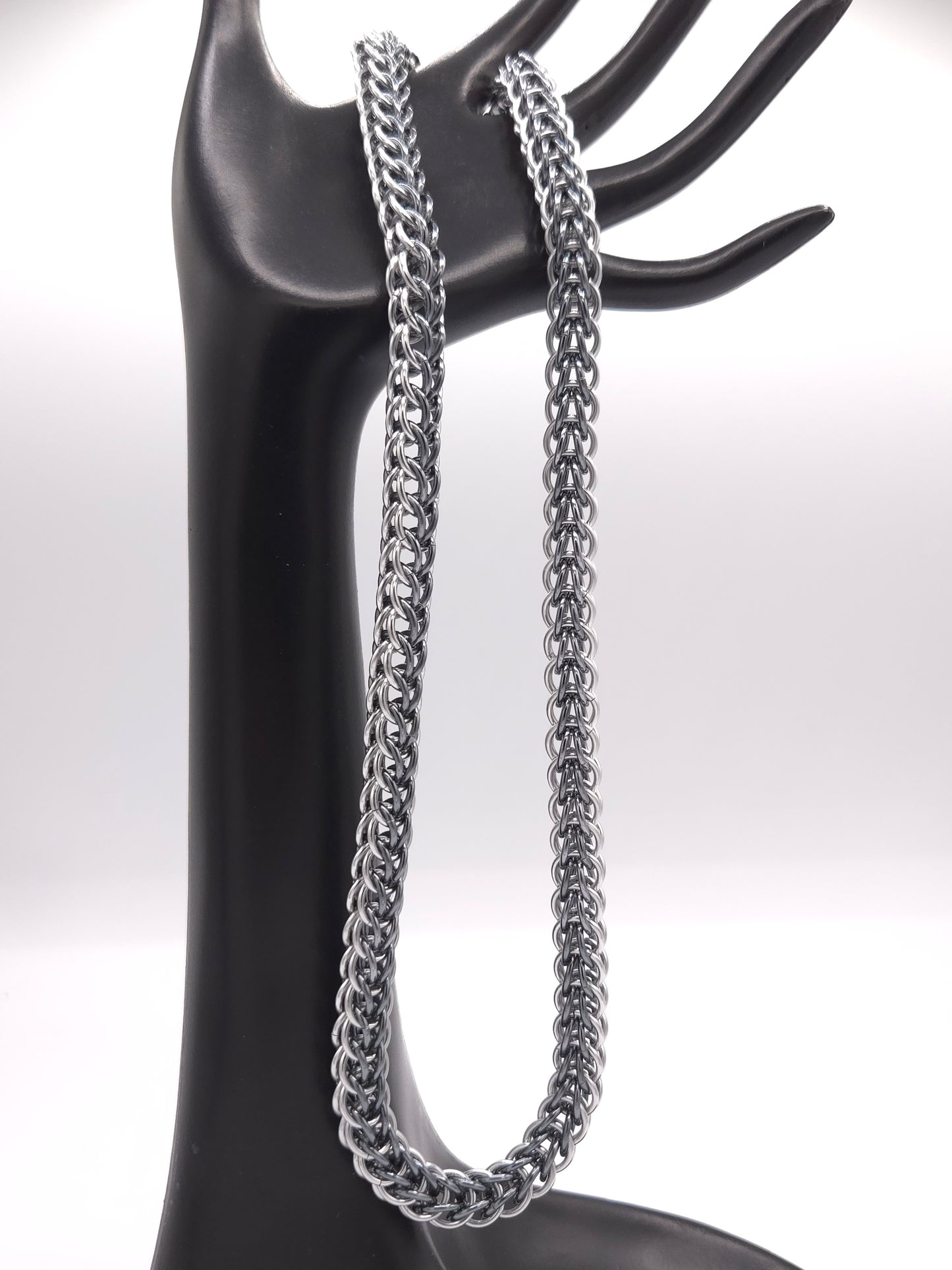 Silver and Black Ice Full Persian Necklace