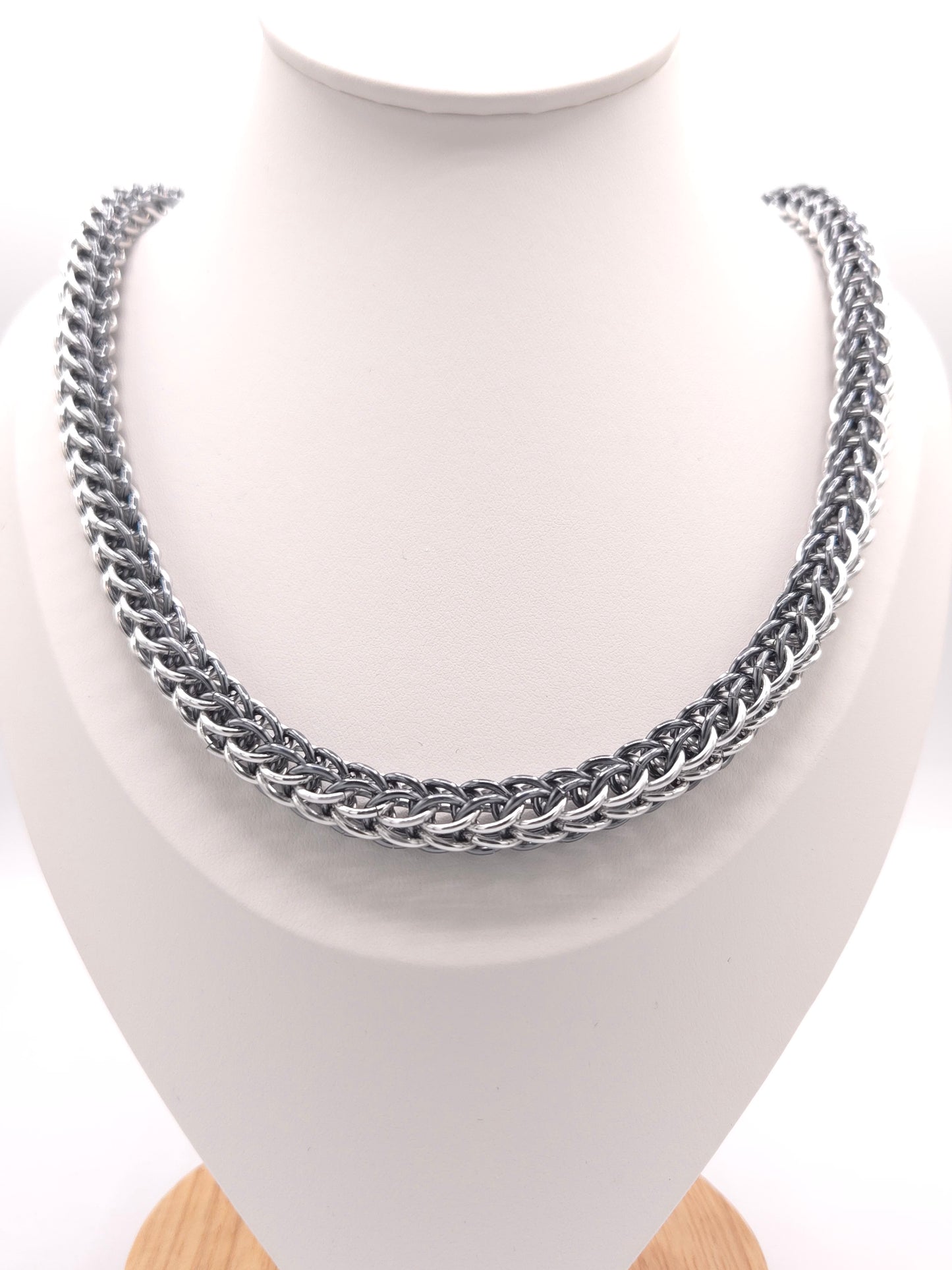 Silver and Black Ice Full Persian Necklace