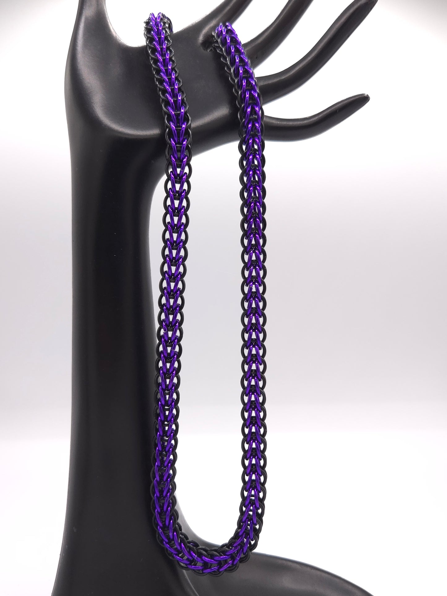 Black and Purple Full Persian Necklace