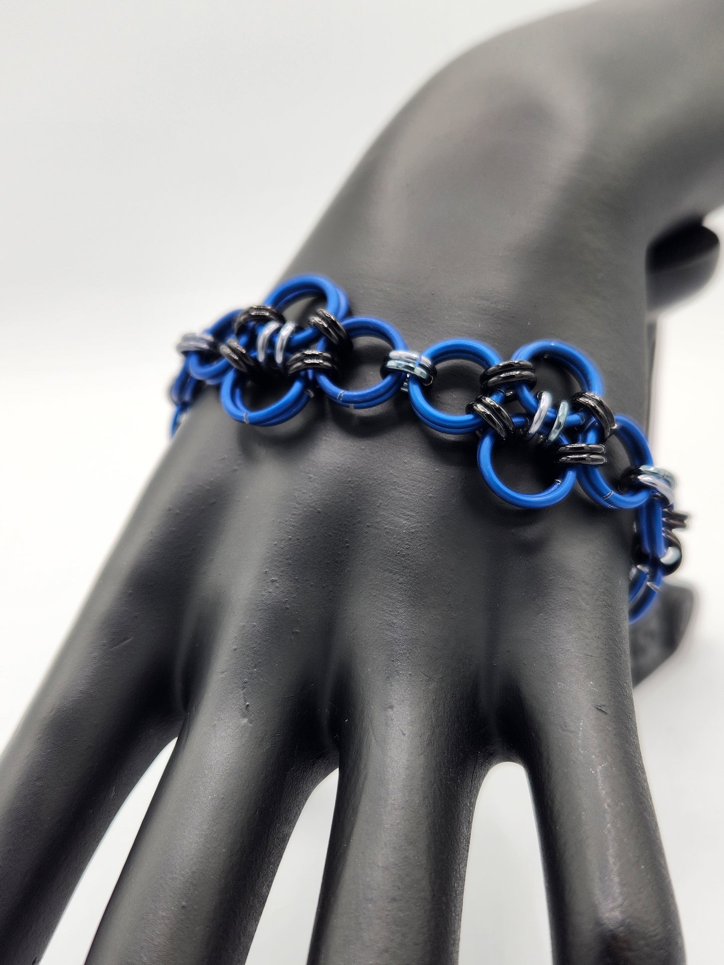 Matte Blue, Black Ice, and Black 12-in-2 Lace Bracelet