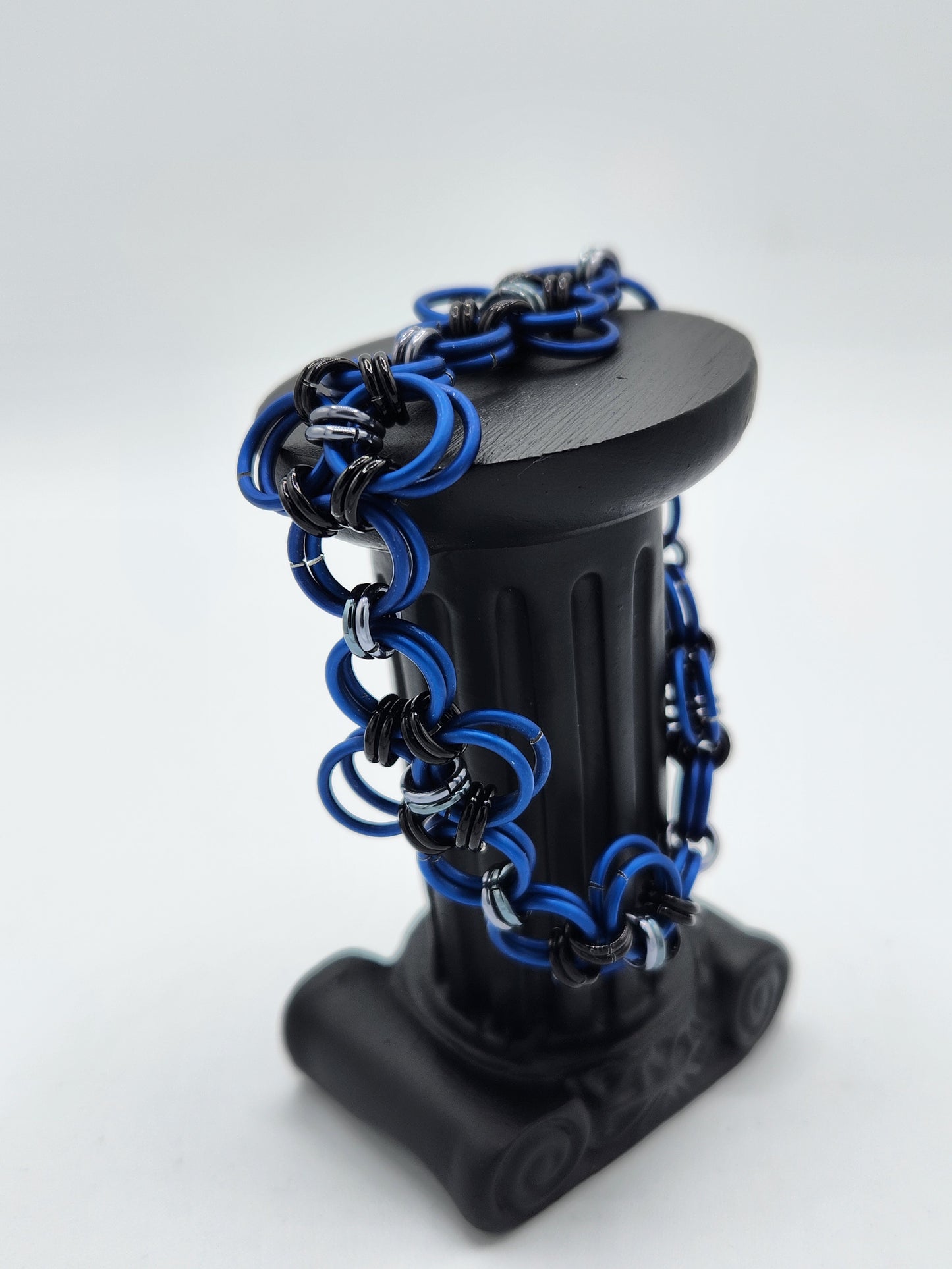 Matte Blue, Black Ice, and Black 12-in-2 Lace Bracelet