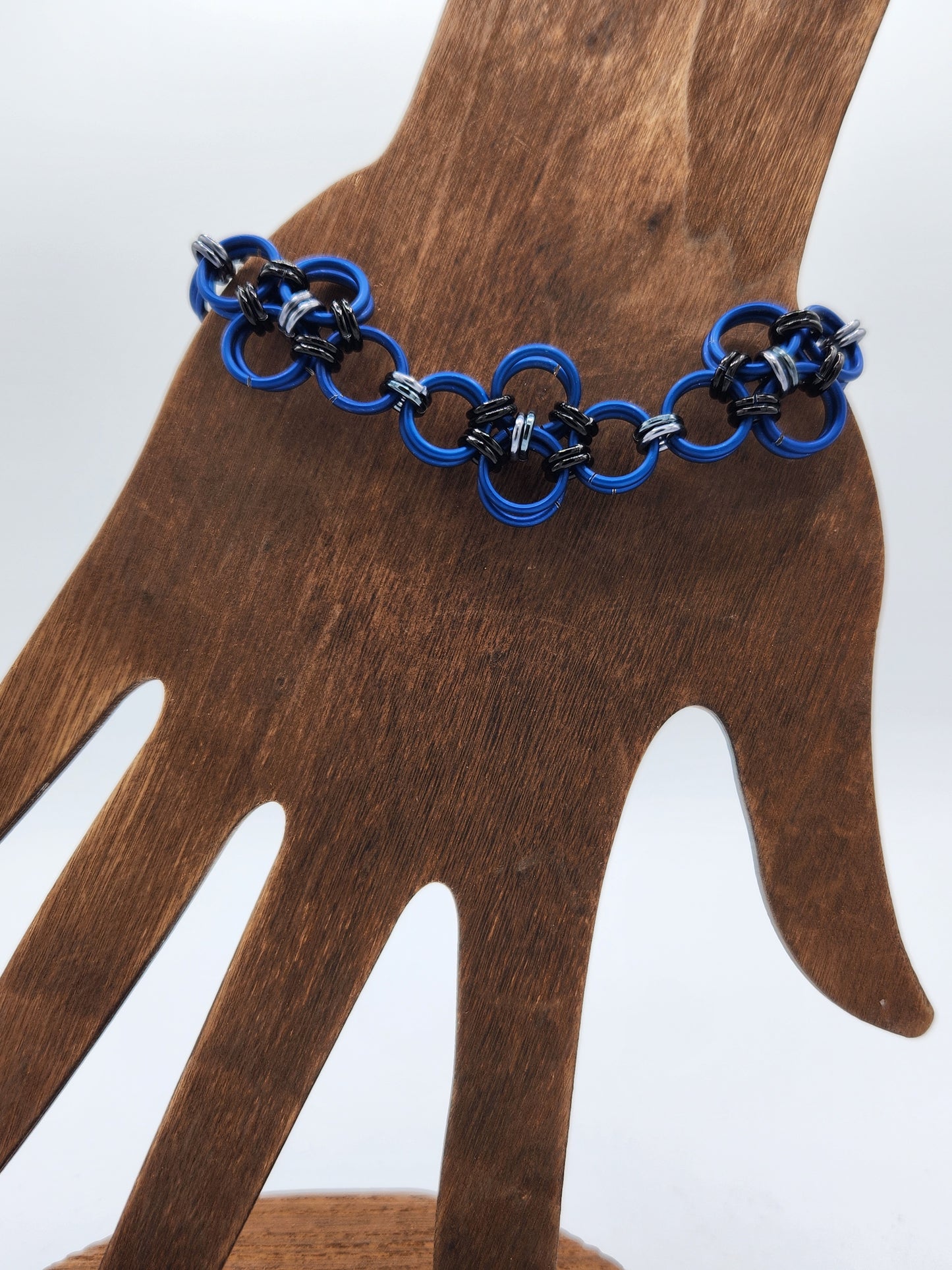 Matte Blue, Black Ice, and Black 12-in-2 Lace Bracelet