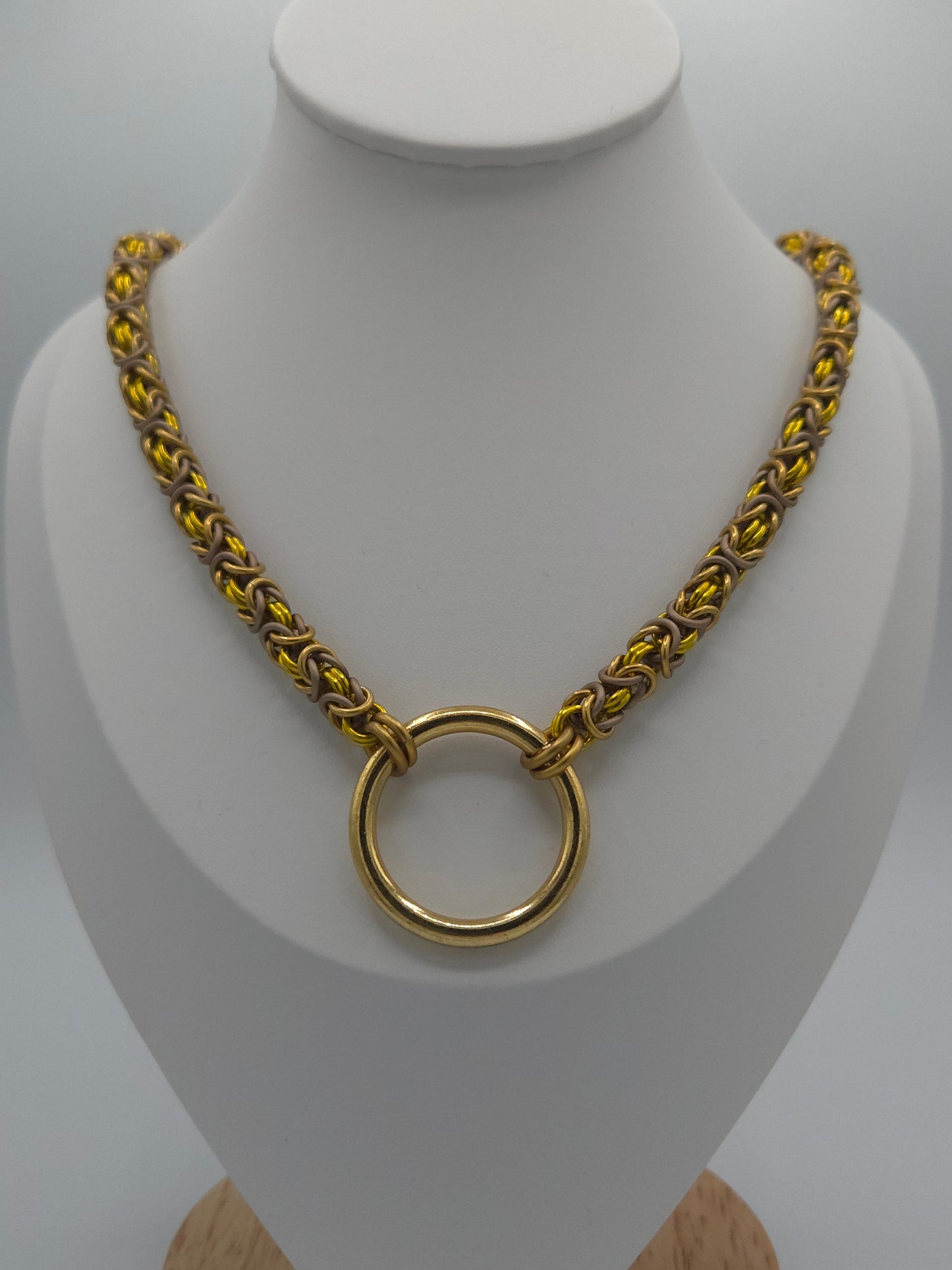 The King in Yellow Byzantine Necklace