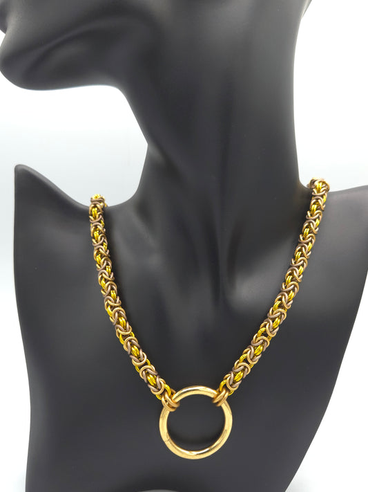 The King in Yellow Byzantine Necklace