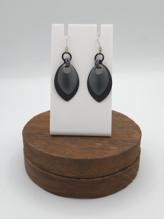 Scale Earrings - Smoke