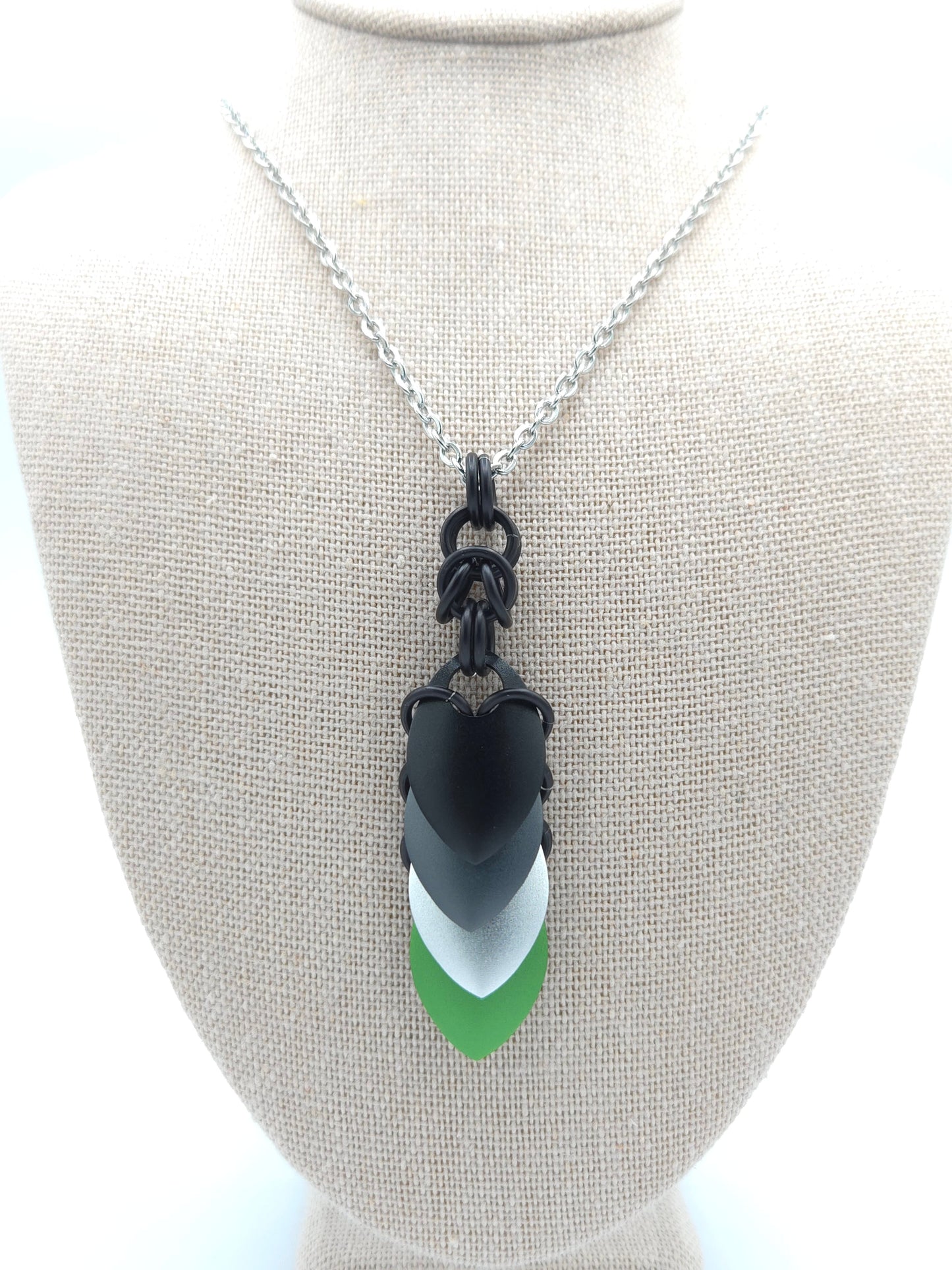 Agender Pride Scale Pendant Necklace