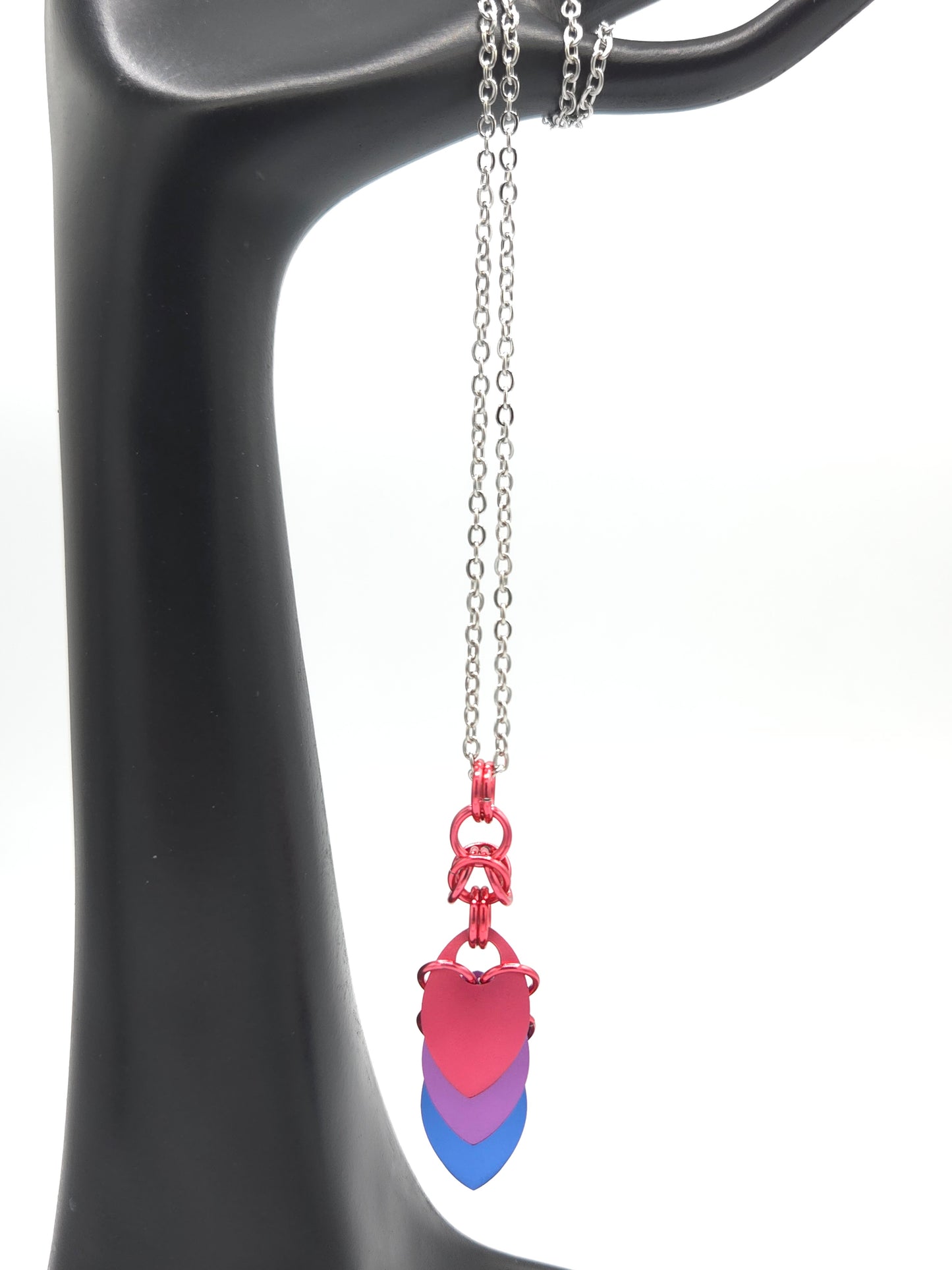 Bisexual Pride Scale Pendant Necklace