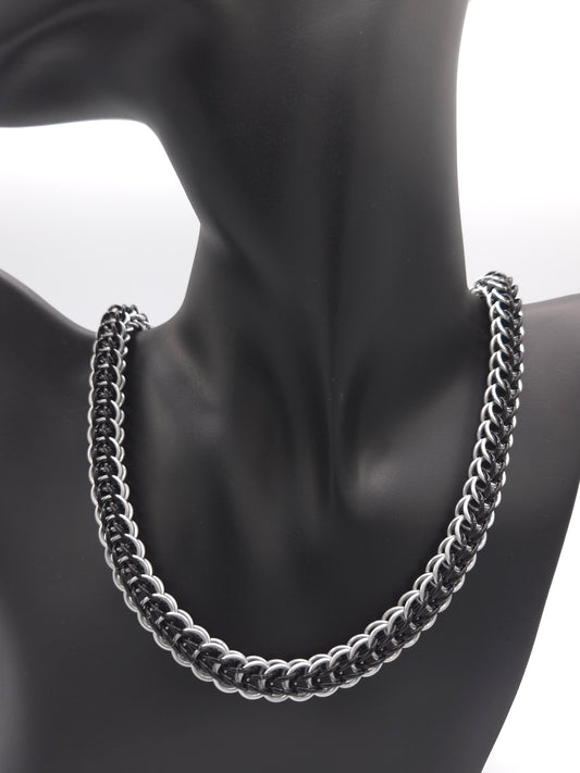 Black and Silver Full Persian Necklace