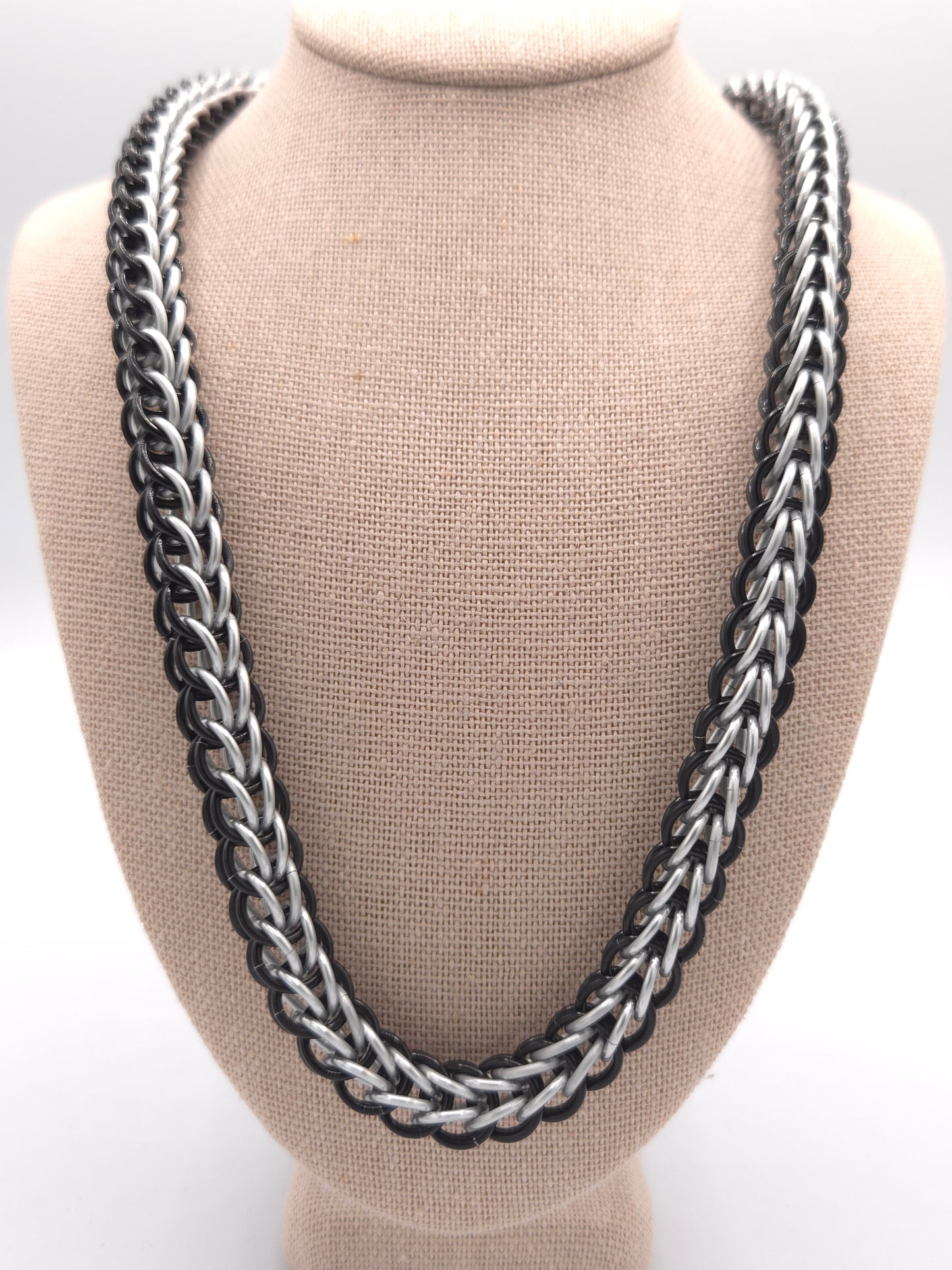 Black and Silver Full Persian Necklace