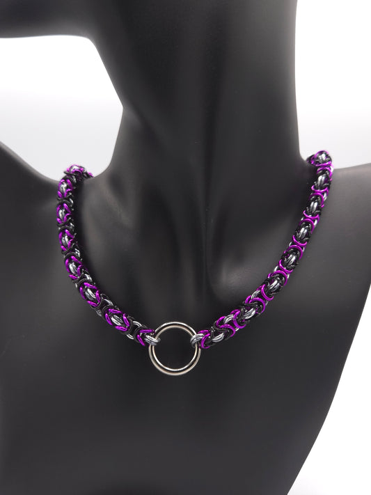 Asexual Pride Byzantine Choker