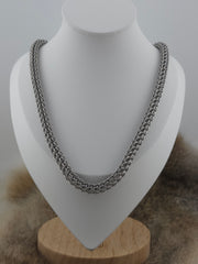 22" Slender Stainless Steel Full Persian Chainmail Necklace
