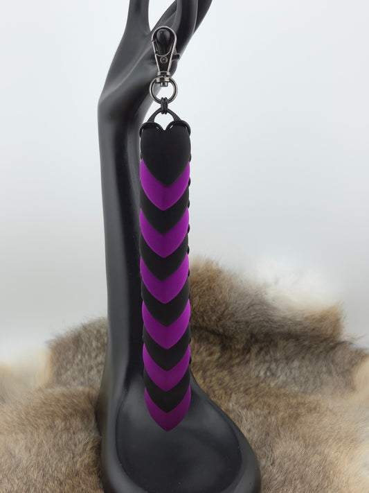 Black Violet Fidget Scale – Large Anodized Sensory Toy Foxweave Studios