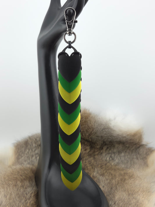 Black Green Fidget Scale – Anodized Sensory Toy Foxweave Studios