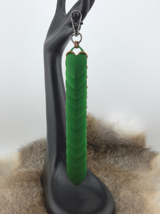Chainmail Fidget Scales – Olive Green & Bronze Foxweave Studios