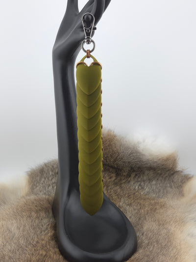 Fidget Scales – Large Scales – Olive Green (Bronze Rings)