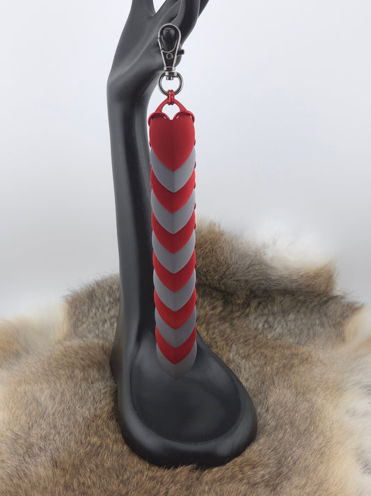 Fidget Scales - Large Scales - Red and Storm Gray (Red Rings) Foxweave Studios