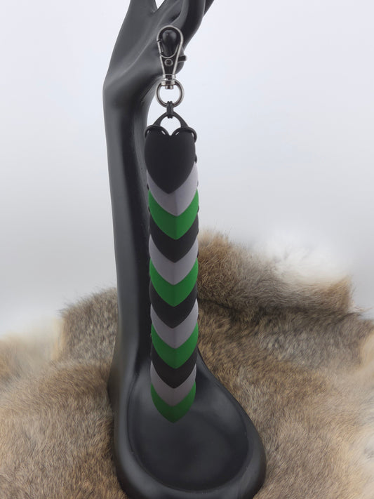 Fidget Scales - Large Scales - Black, Storm Gray, and Green (Black Rings) Foxweave Studios