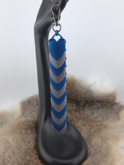 Blue Storm Gray Fidget Scale – Large Anodized Sensory Toy