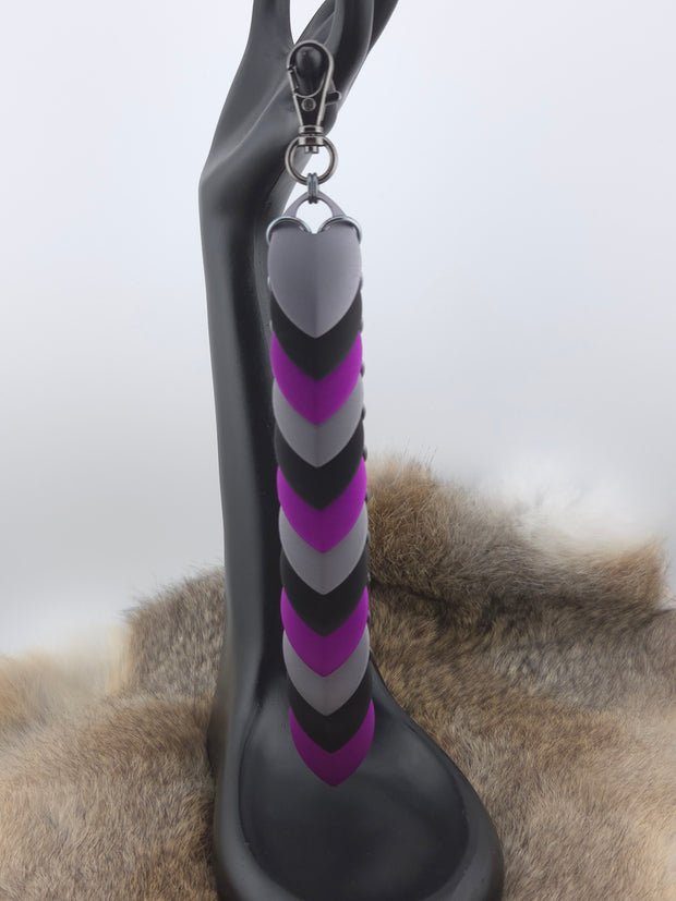 Fidget Scales - Large Scales - Storm Gray, Black, and Violet (Gray Rings)