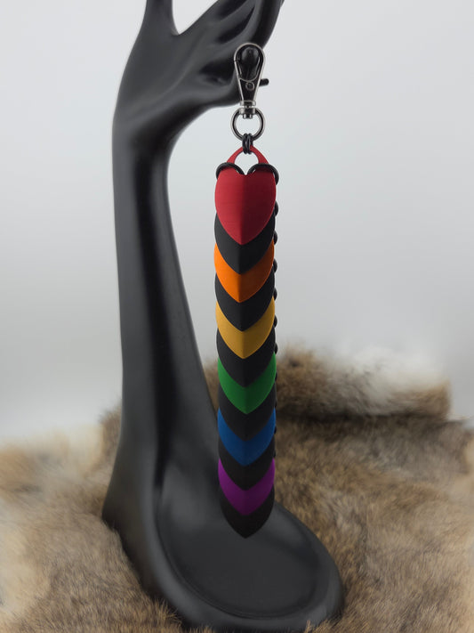 Fidget Scales - Large Scales - Rainbow & Black (Black Rings) Foxweave Studios