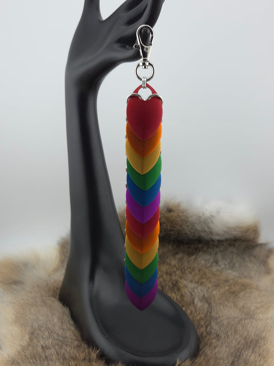 Fidget Scales - Large Scales - Rainbow (Silver Rings) Foxweave Studios