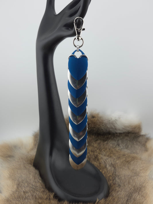 Fidget Scales - Large Scales - Blue and Silver (Silver Rings) Foxweave Studios