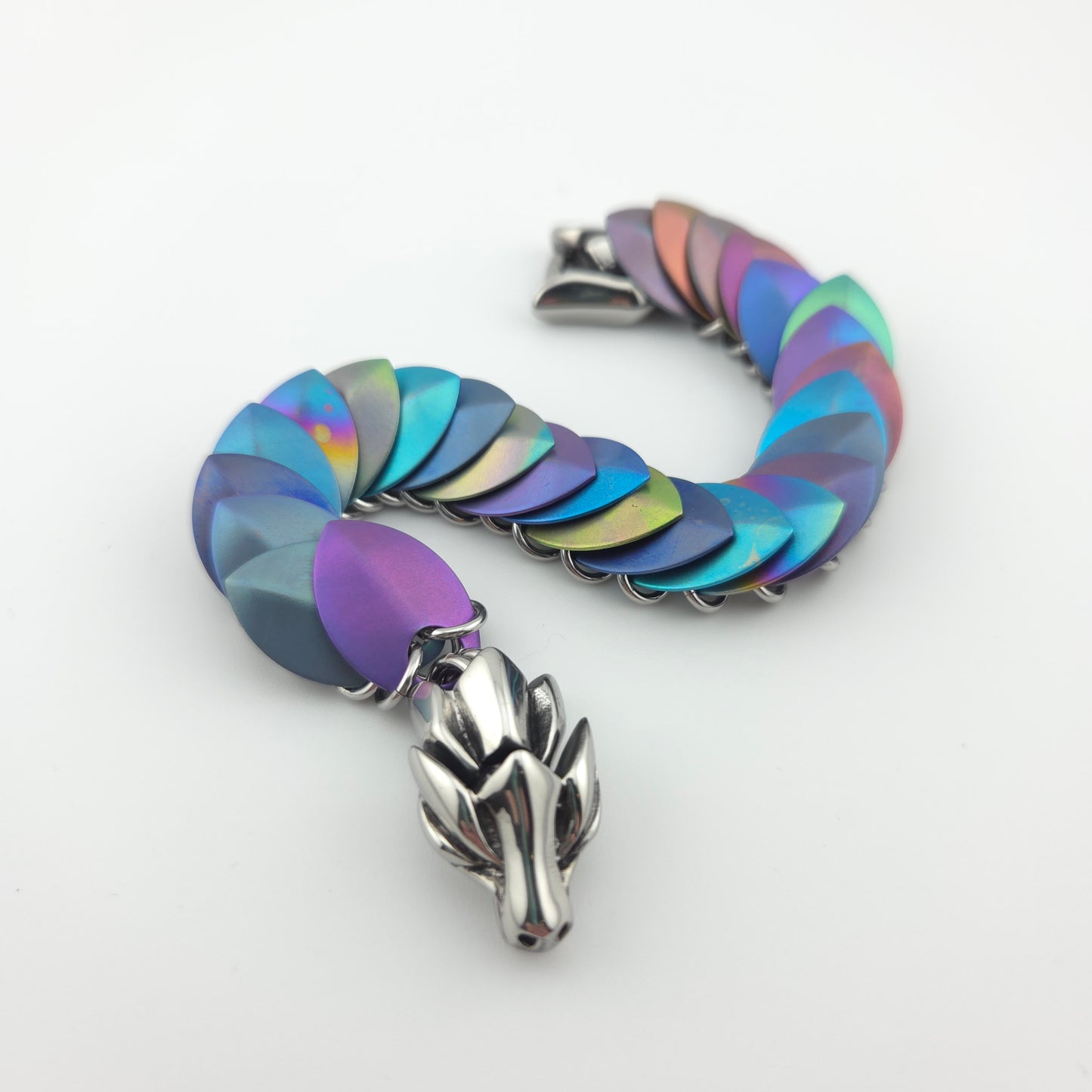 Titanium Dragon Scale Bracelet (001)