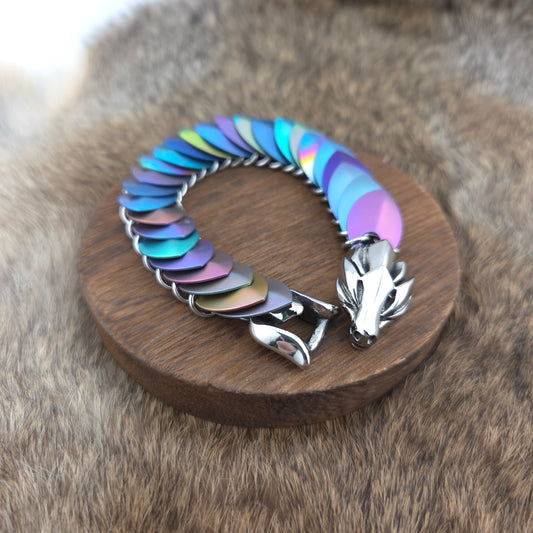 Titanium Dragon Scale Bracelet (001)