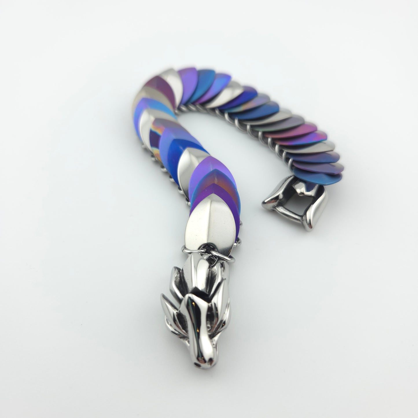 Titanium Dragon Scale Bracelet (002)