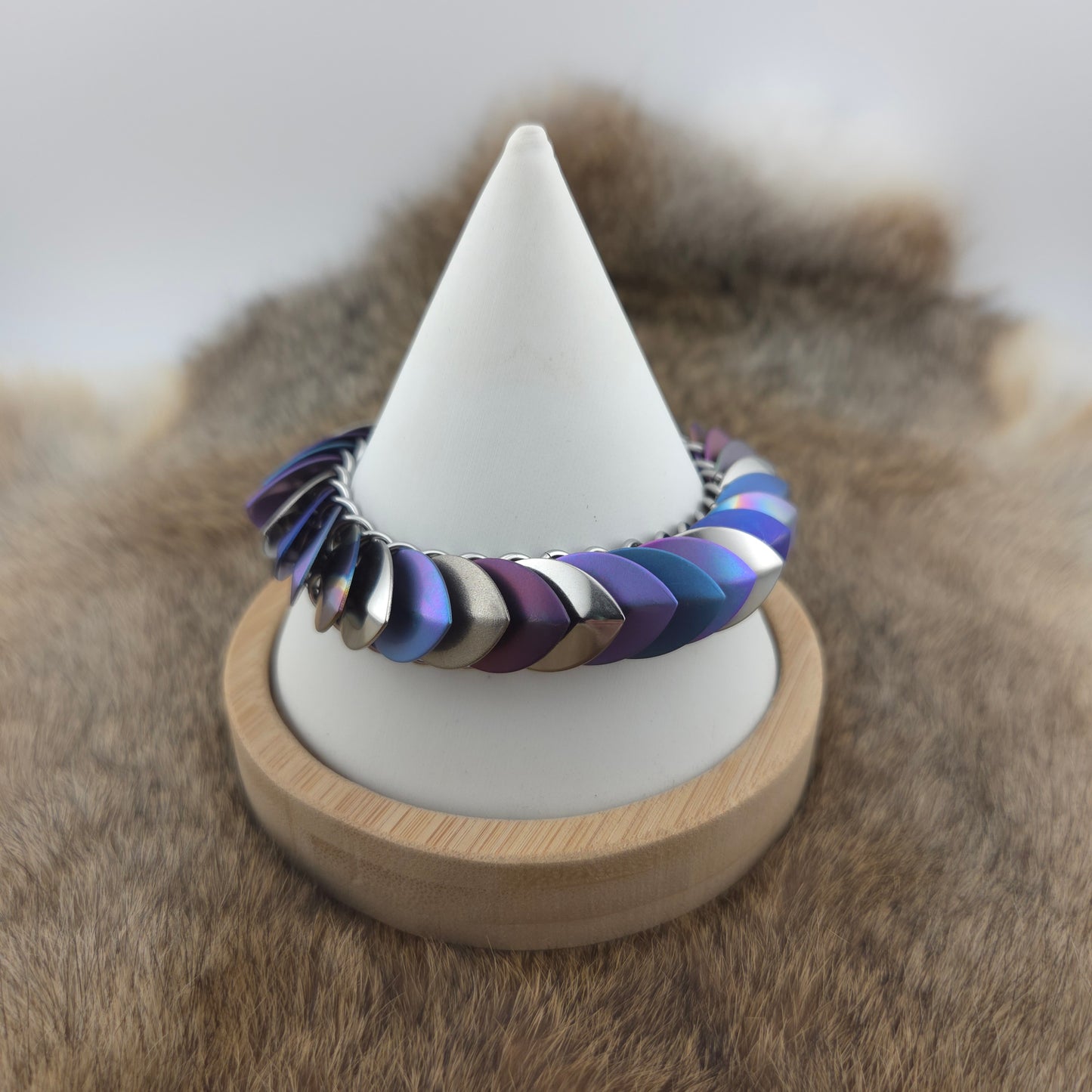 Titanium Dragon Scale Bracelet (002)